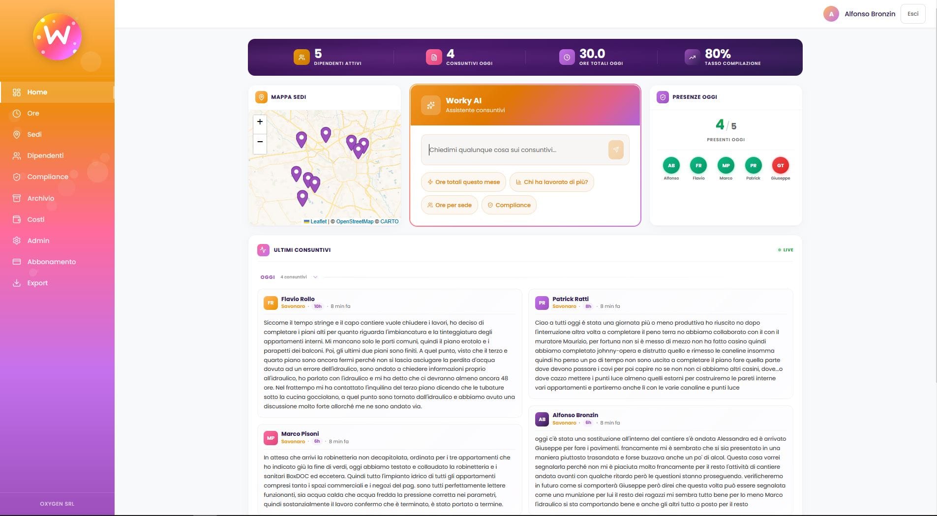 KPI in Tempo Reale
